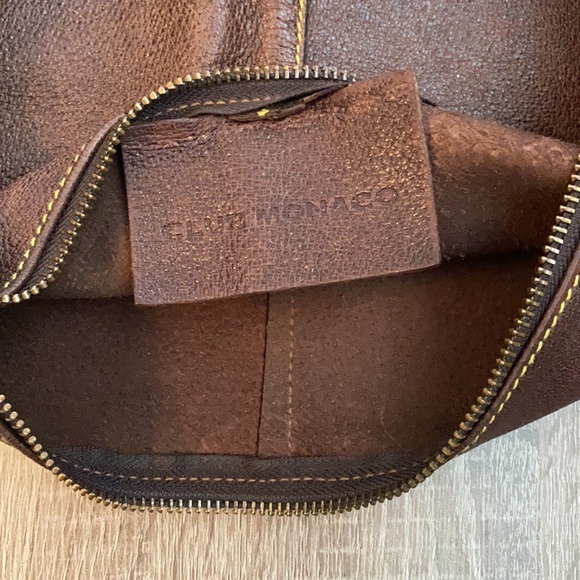 VINTAGE Club Monaco Leather Hobo Bag - Picture 3 of 5